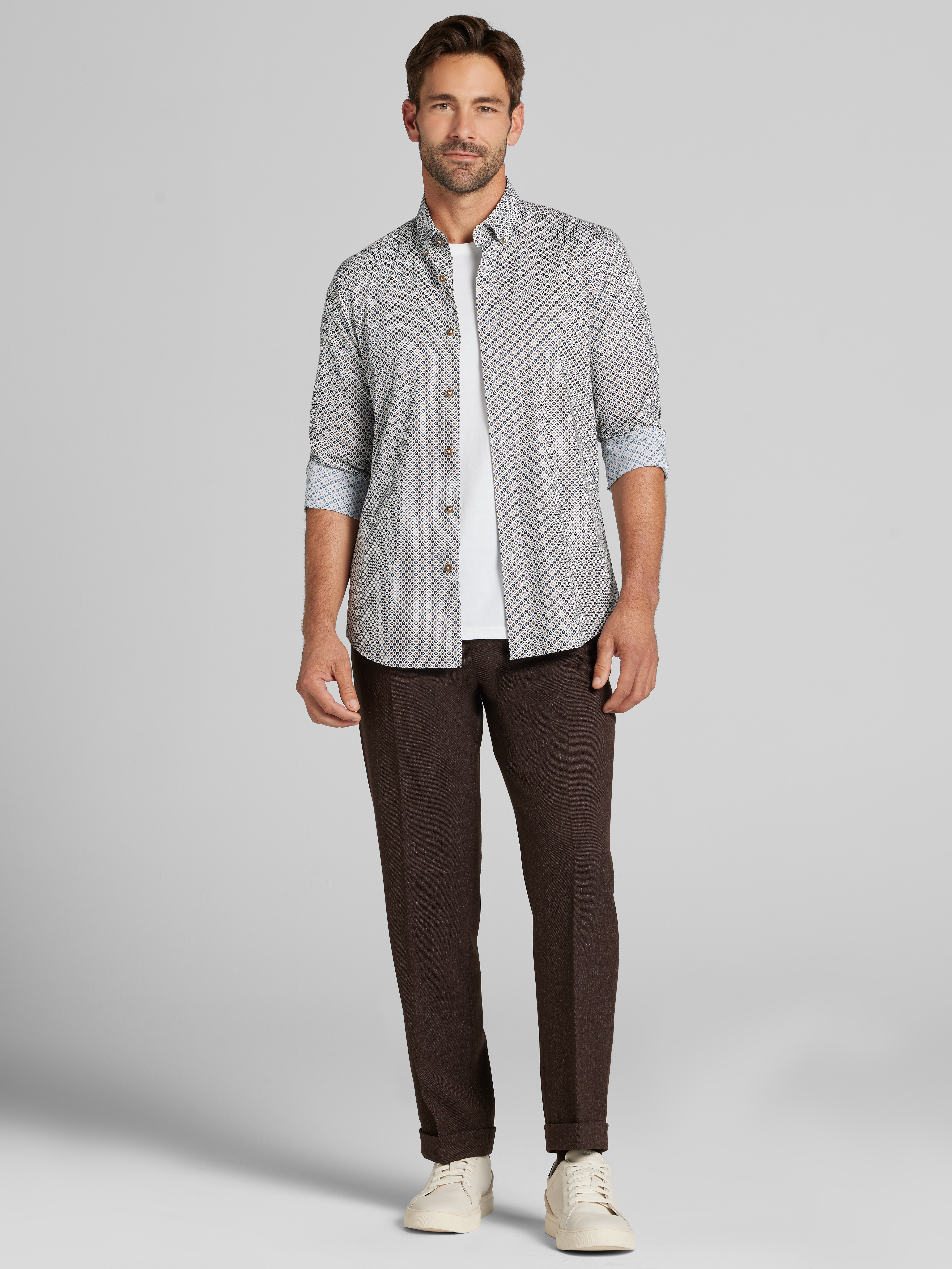 Slim Fit Button Up Shirt