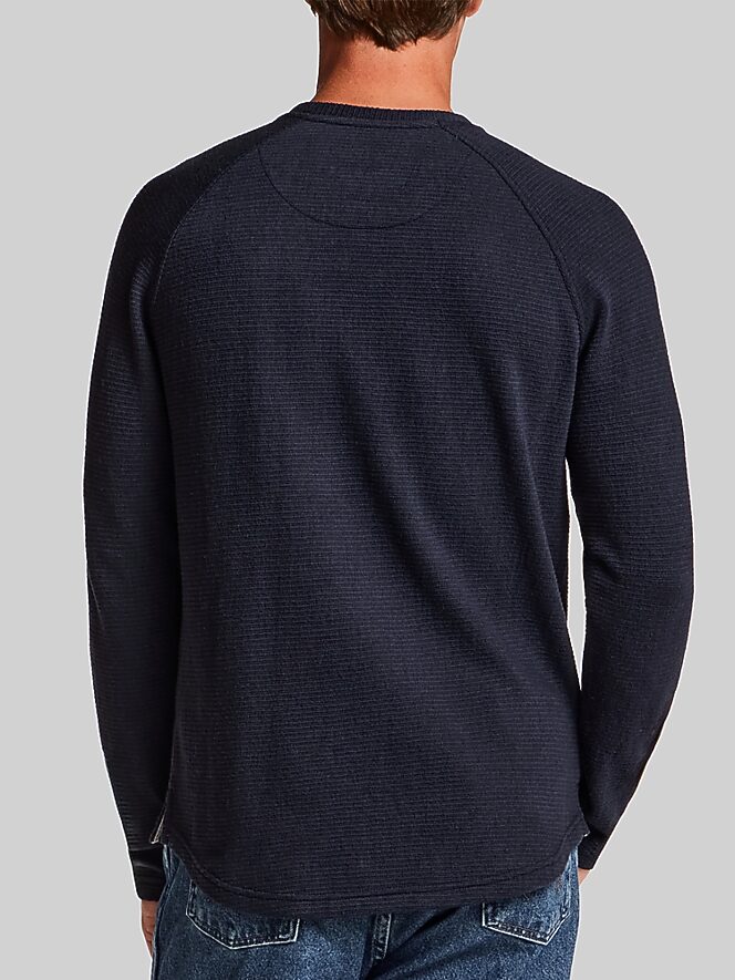 Weatherproof Vintage Horizontal Ribbed Raglan Crewneck Sweater