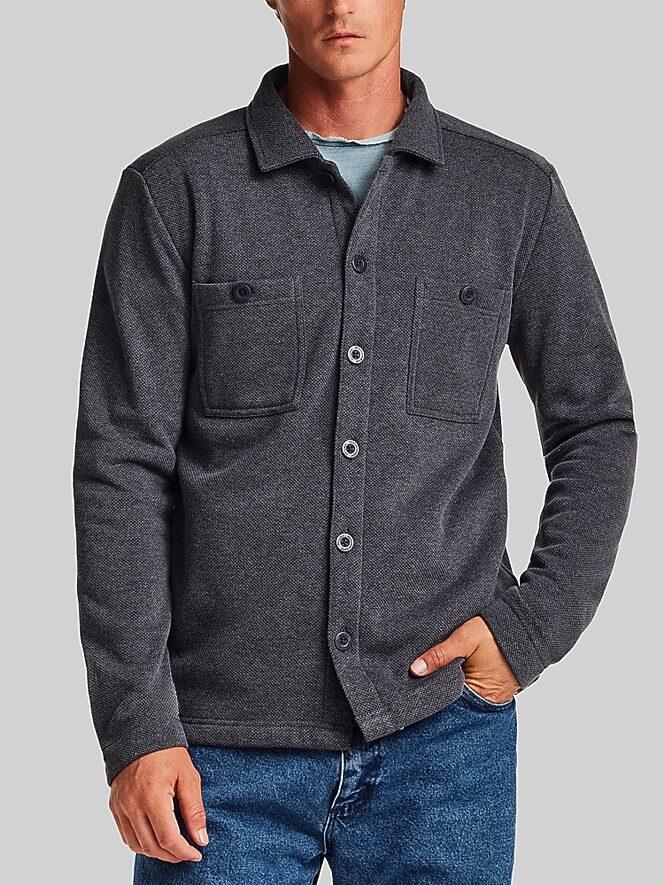 Weatherproof Vintage Regular Fit Pebble Fleece Shirt Jacket