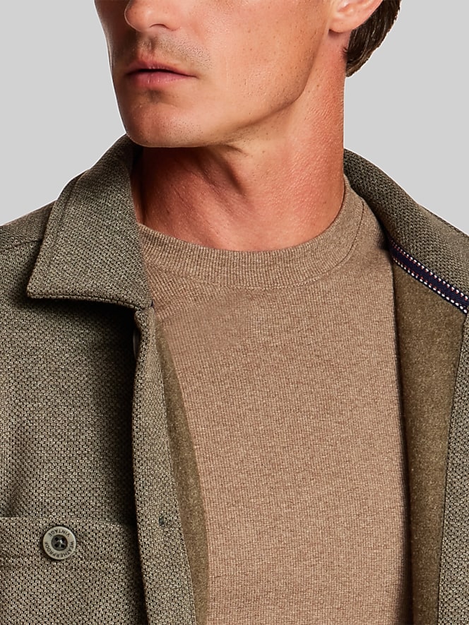 Weatherproof Vintage Regular Fit Pebble Fleece Shirt Jacket, Forest Night - Image 2 of 4