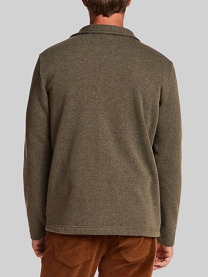 Weatherproof Vintage Regular Fit Pebble Fleece Shirt Jacket, Forest Night - Image 4 of 4