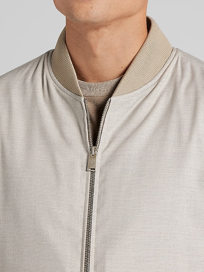 Awearness Kenneth Cole Slim Fit Melange Bomber Jacket