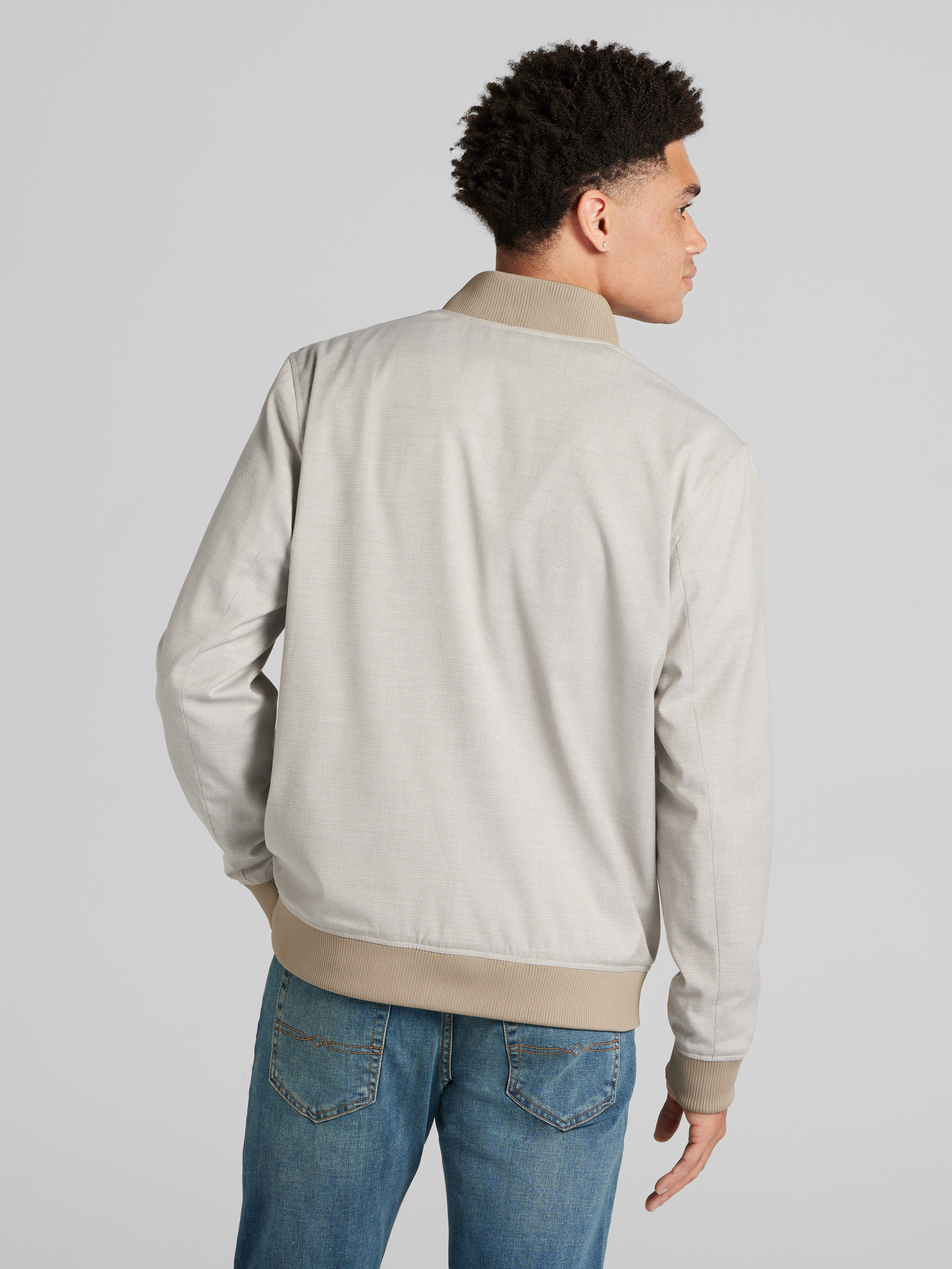 Melange Bomber Jacket