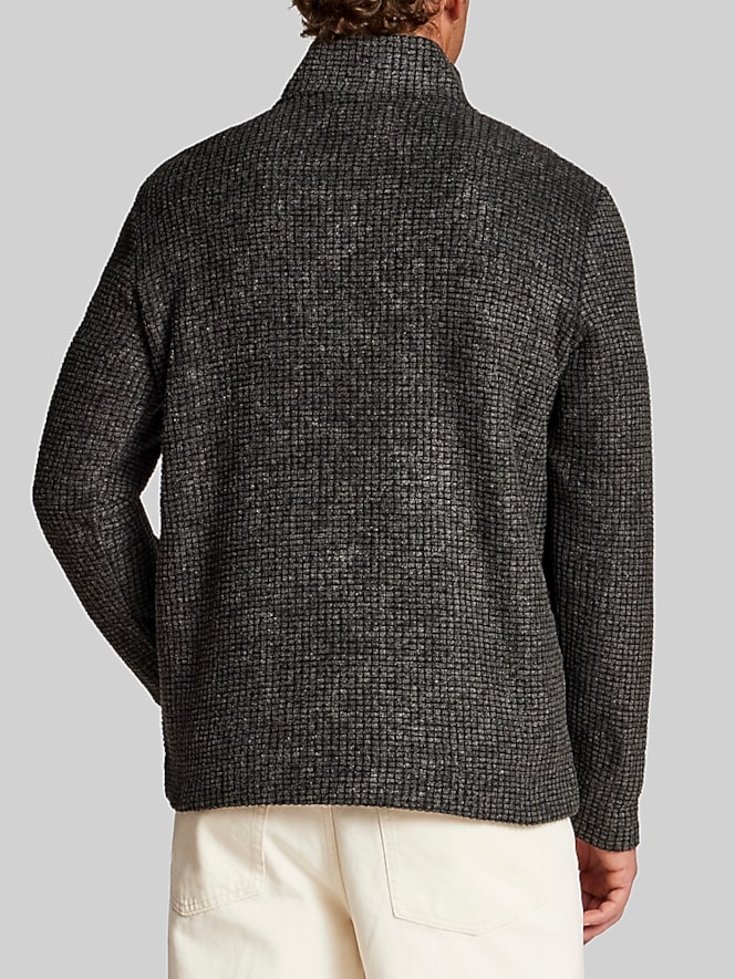 Weatherproof Vintage Regular Fit Terry Grid Fleece Quarter-Zip Fleece
