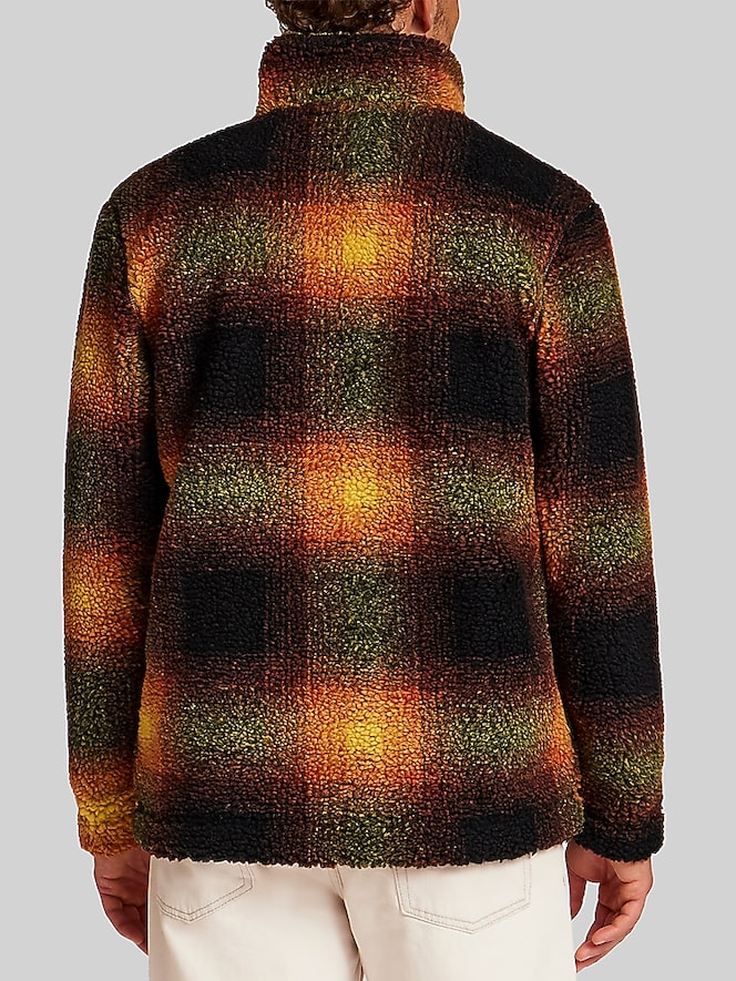 Weatherproof Vintage Regular Fit Printed Berber Fleece Full-Zip Jacket