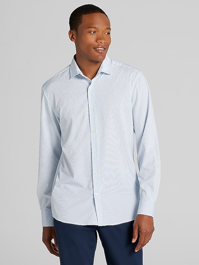 Awearness Kenneth Cole CHILLFLEX Slim Fit 4-way Stretch Button Up Shirt