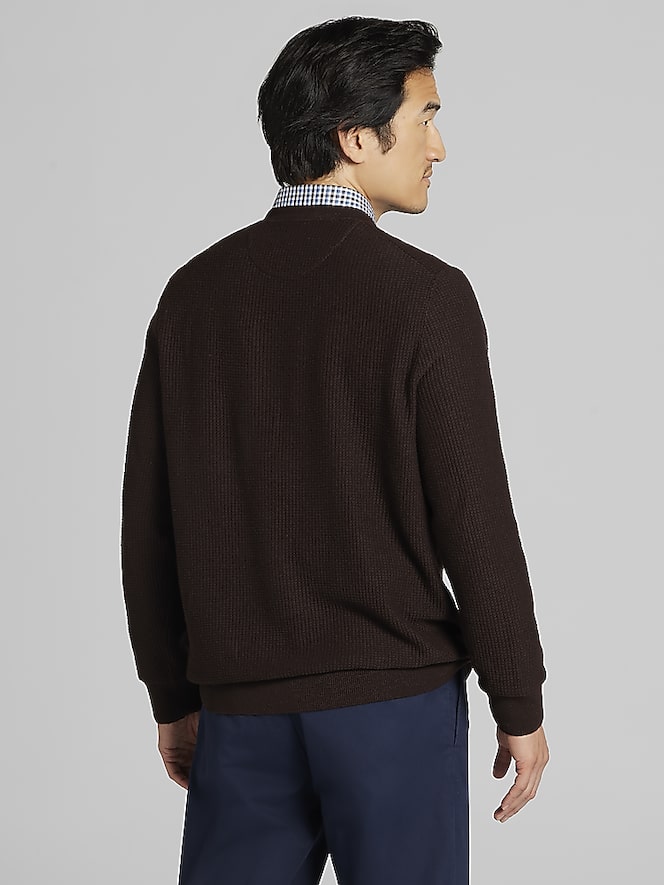 Joseph Abboud Textured Crewneck Sweater
