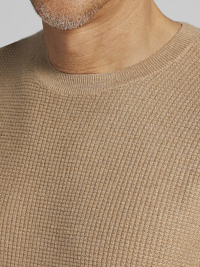Joseph Abboud Textured Crewneck Sweater