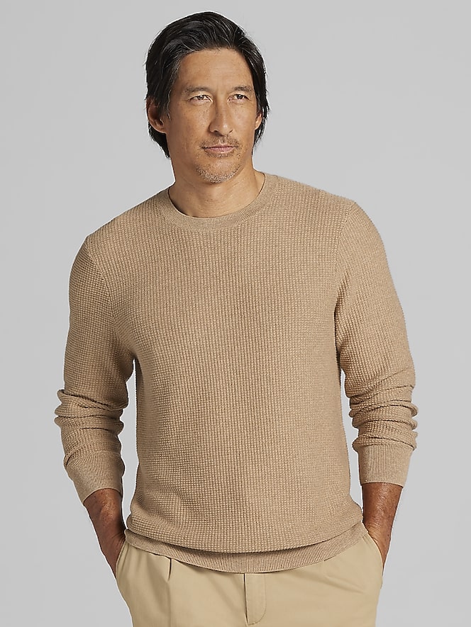Joseph Abboud Textured Crewneck Sweater