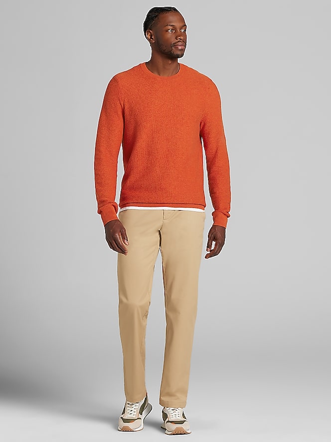 Joseph Abboud Textured Crewneck Sweater