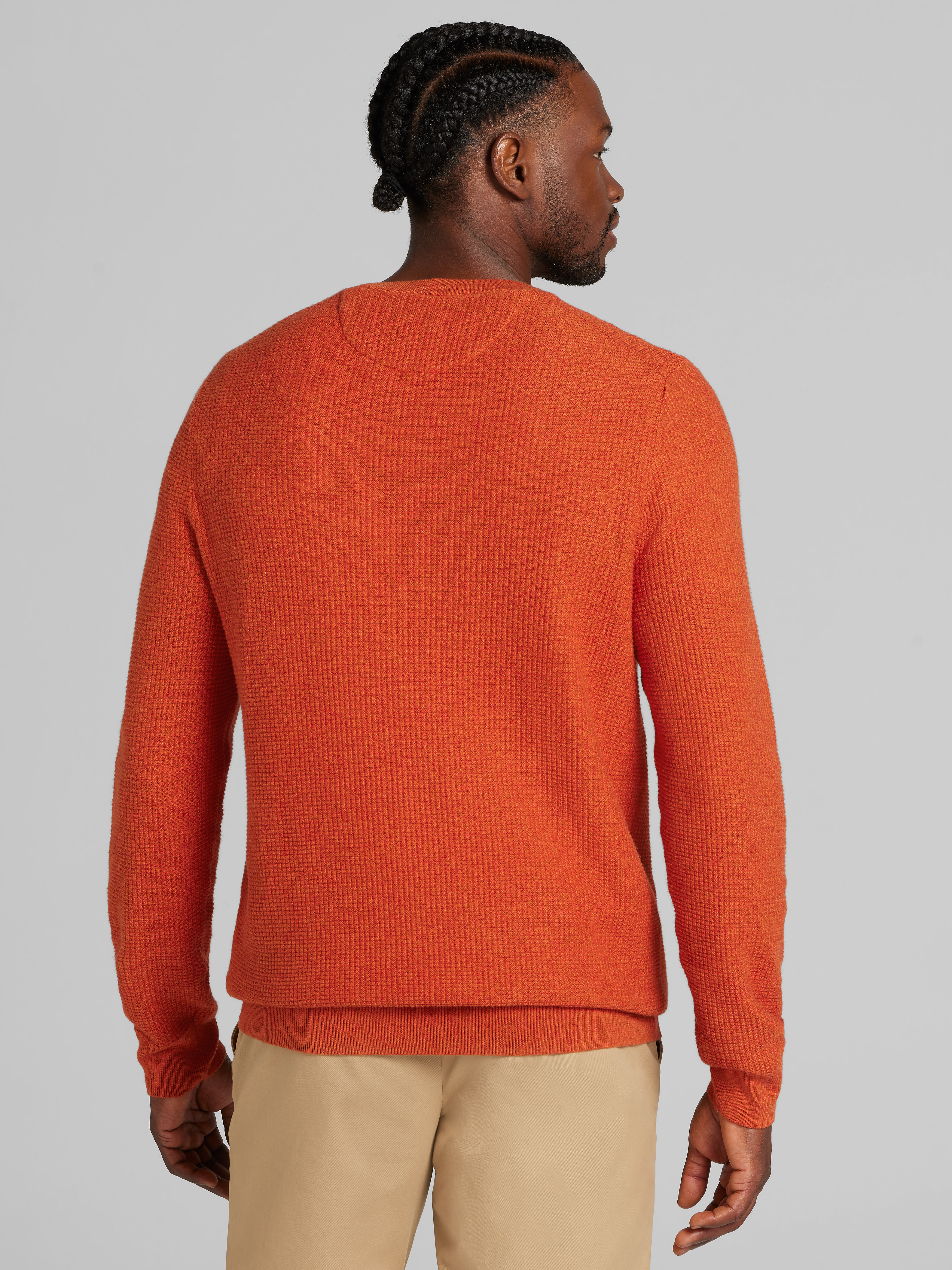 Textured Crewneck Sweater