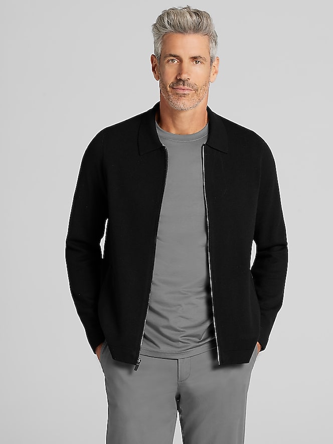 Awearness Kenneth Cole Full Zip Sweater