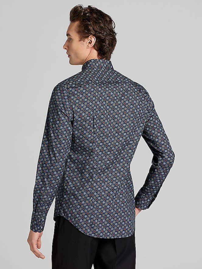 Paisley &Amp; Gray Slim Fit Woven Floral Button Up Shirt