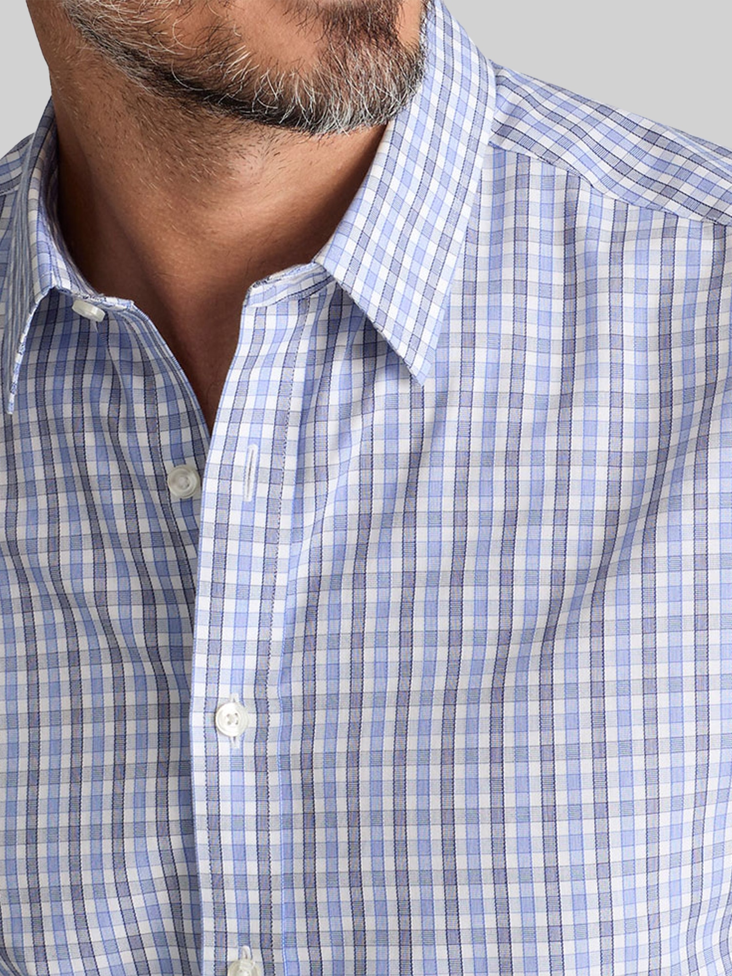 Slim Fit Durif Wrinkle-Free Button Up Shirt