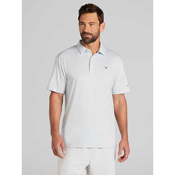 Callaway Men's Regular Fit Geo Golf Polo White - Size: XL