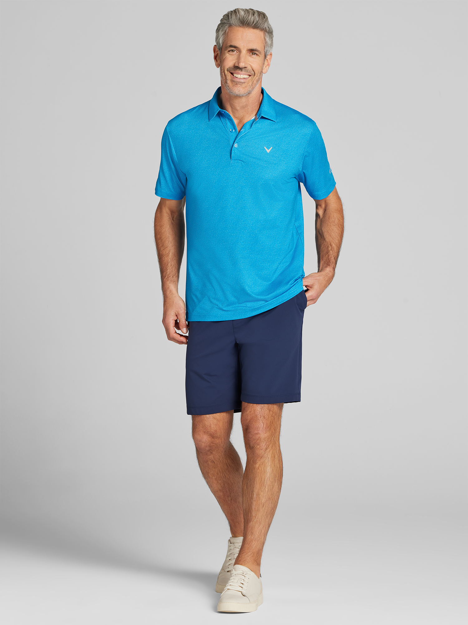 Regular Fit Geo Golf Polo