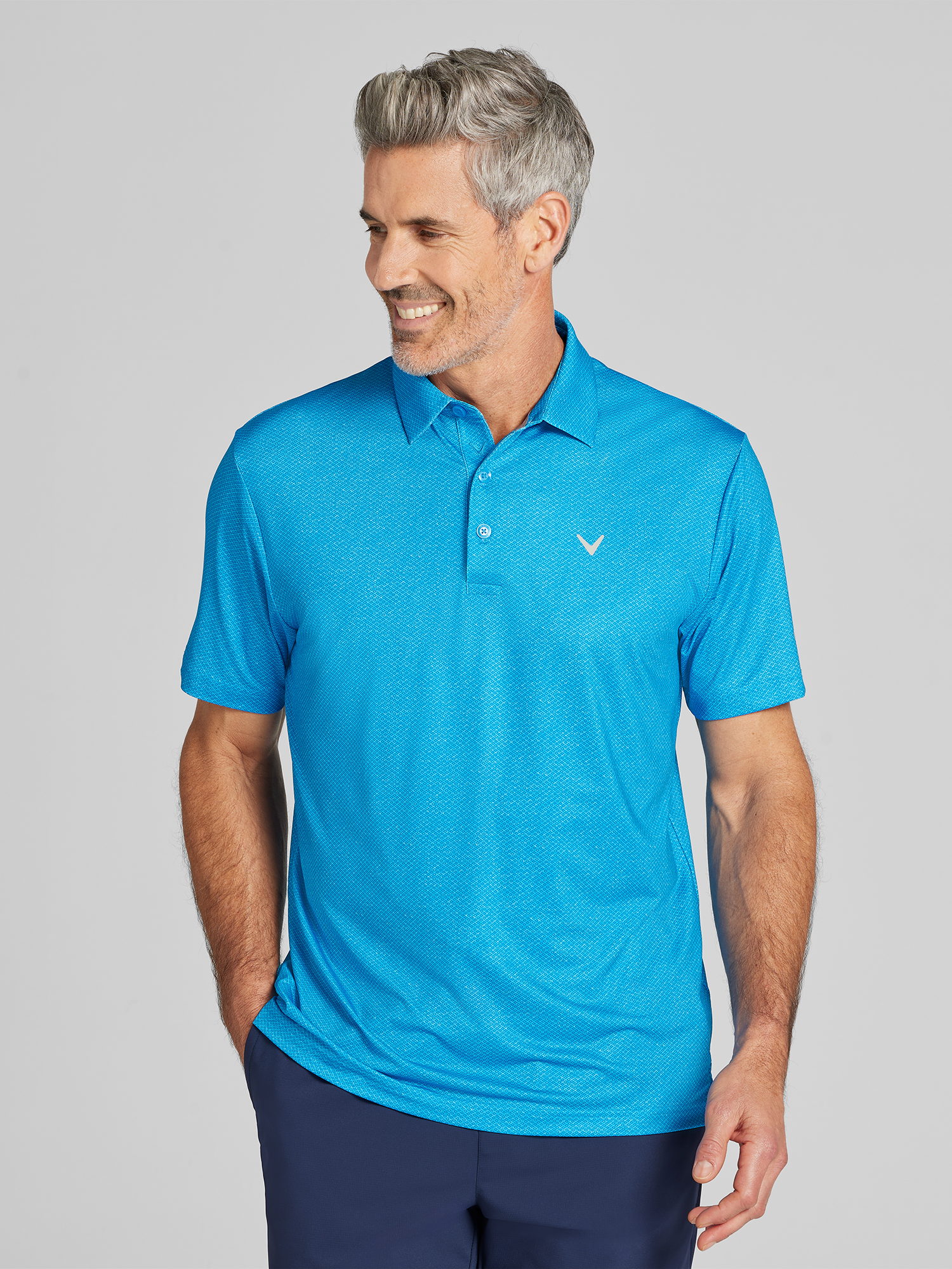 Regular Fit Geo Golf Polo