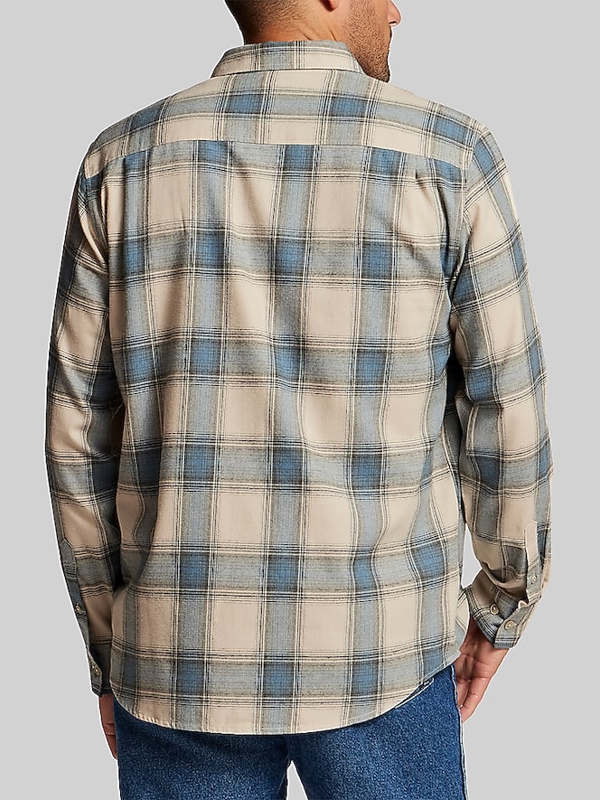 Weatherproof Vintage Regular Fit Brushed Flannel Button Up Shirt