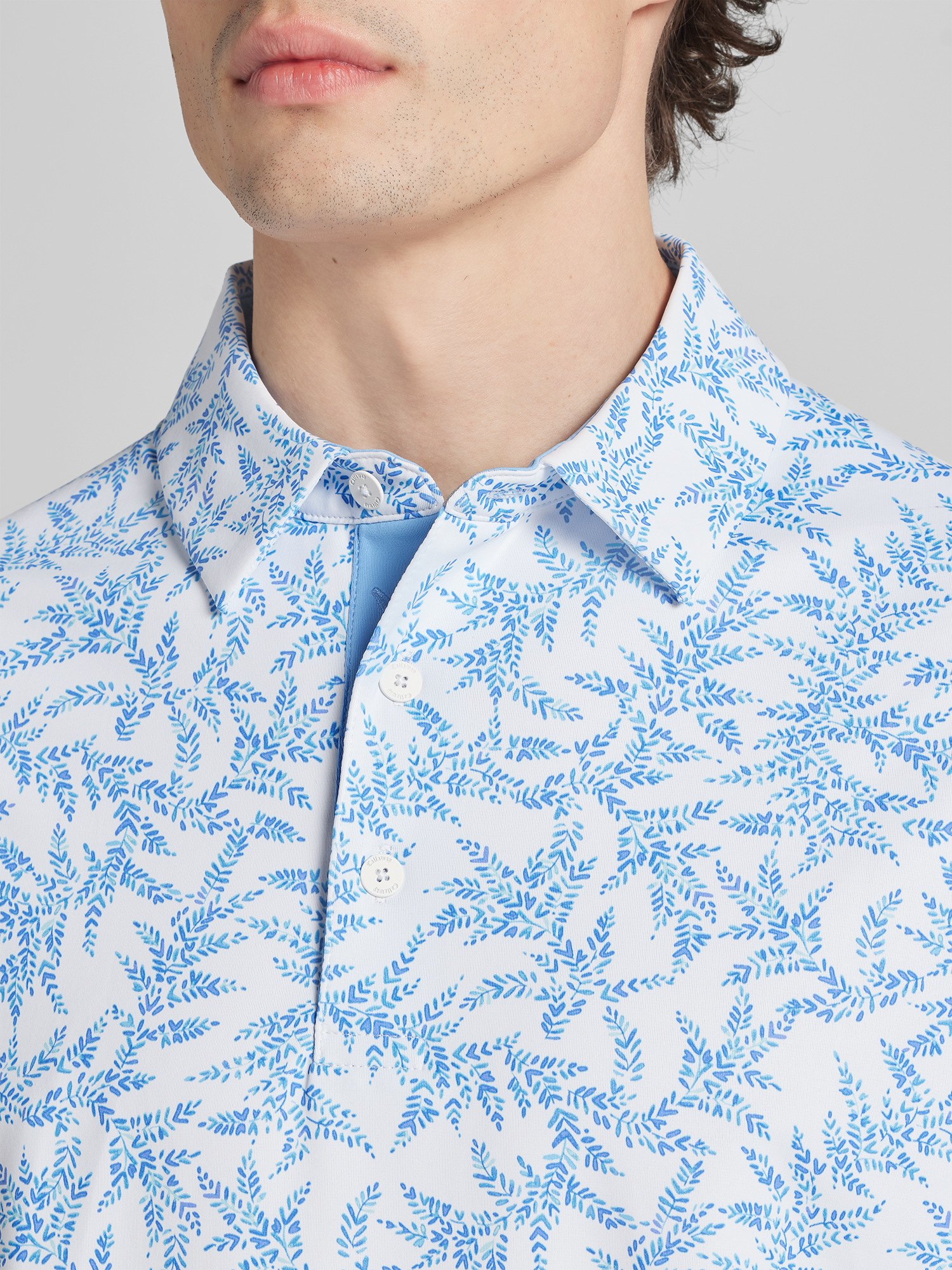 Regular Fit Floral Golf Polo