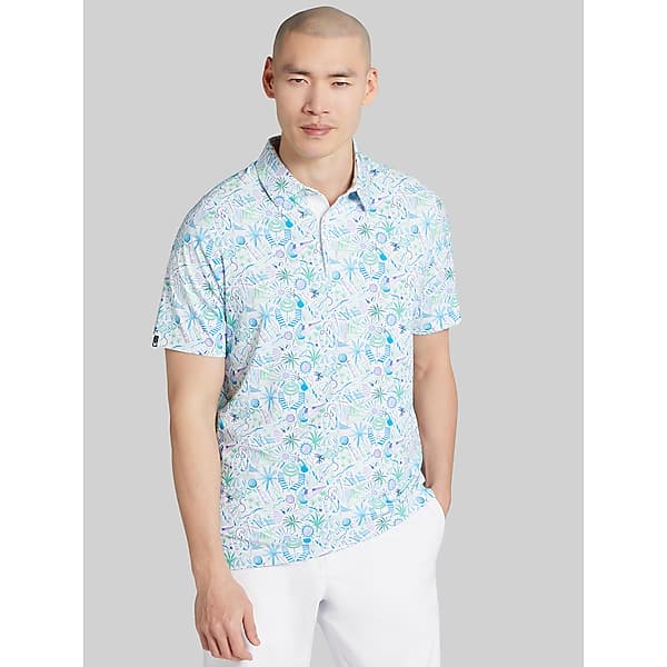 Callaway Men's Regular Fit Desert Golf Polo White - Size: Large