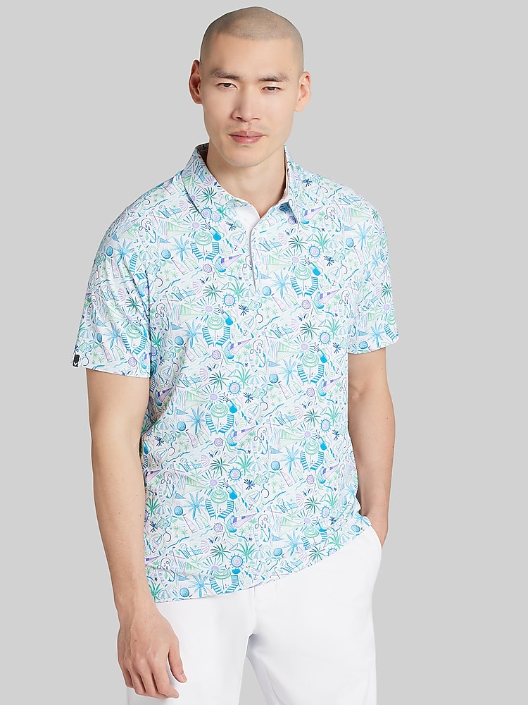 【限定】Callaway CLUBHAUS S/S Polo White コラボ Callaway Regular Fit Desert Golf Polo, White | Golf Shirts | Men's
