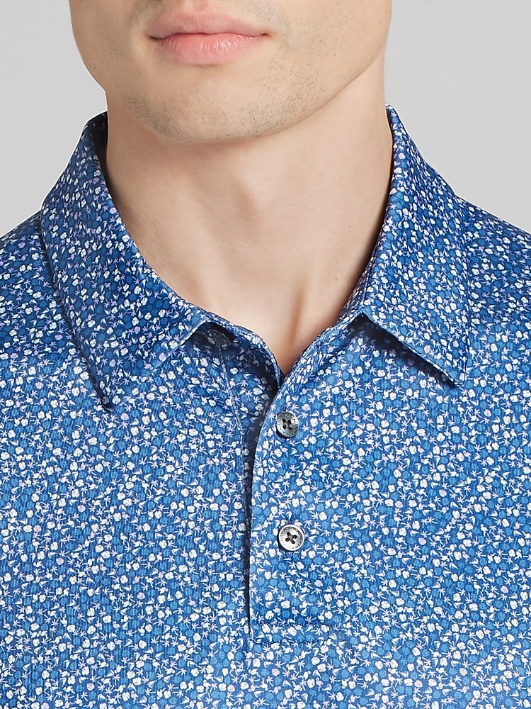jack nicklaus dress shirts Jack Nicklaus Jack Nicklaus Regular Fit Short Sleeve Golf Polo, True Navy -  Gray | Golf Shirts