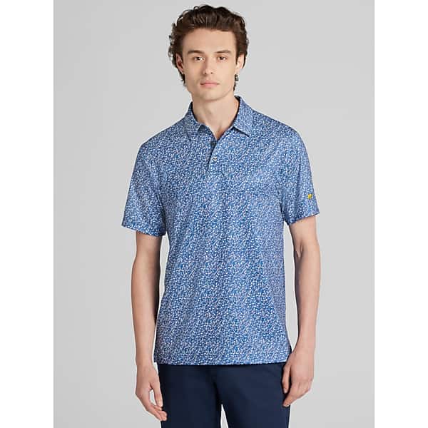 Jack Nicklaus Men's Regular Fit Short Sleeve Golf Polo True Navy - Size: Medium