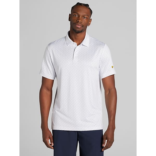 Jack Nicklaus Men's Regular Fit Short Sleeve Golf Polo White - Size: Medium