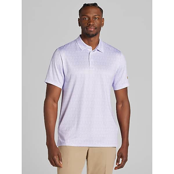 Jack Nicklaus Men's Modern Fit Short Sleeve Polo Purple - Size: Small