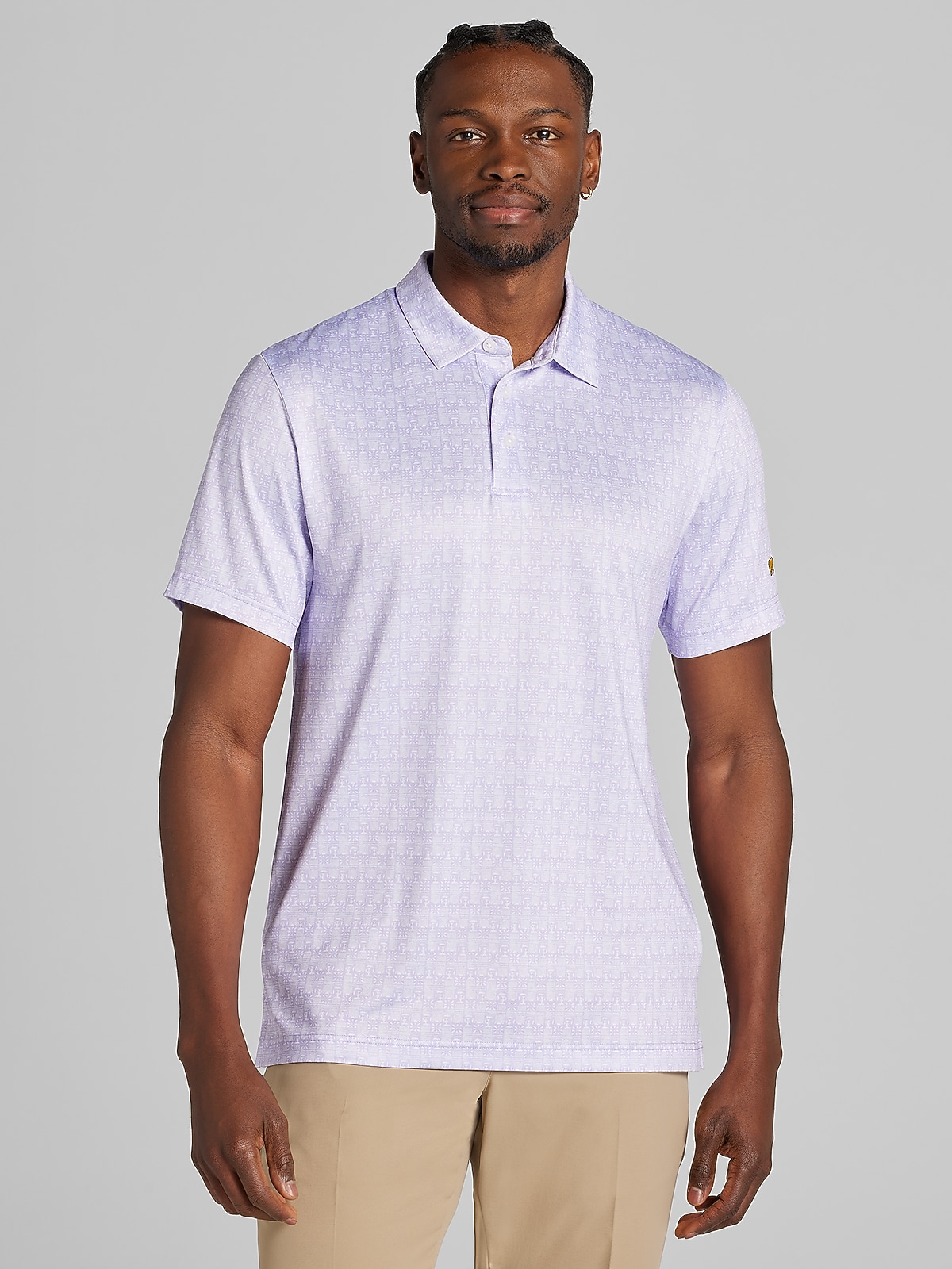 未使用品　CLUBHAUS×NO GOLF POLOSHIRT 2023 M Jack Nicklaus Modern Fit Short Sleeve Polo, Purple | Golf Shirts