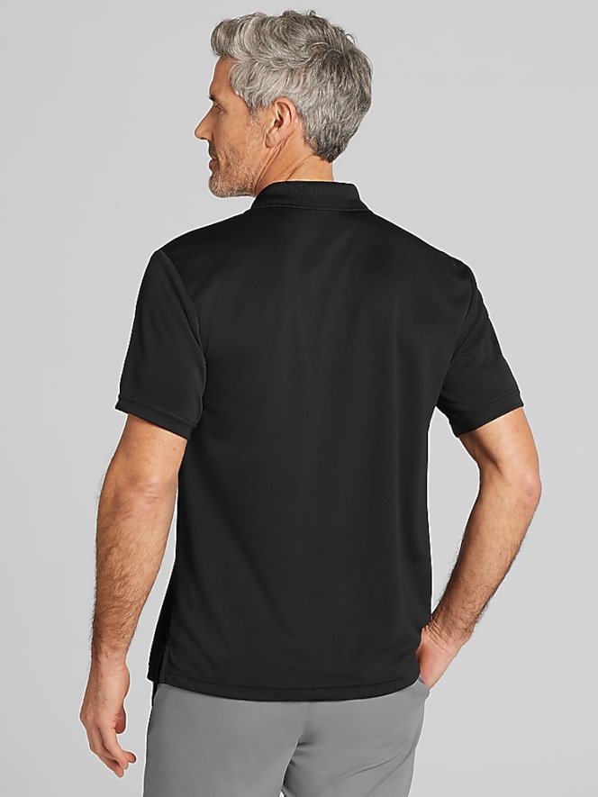 PGA TOUR Regular Fit Airflux Mesh Golf Polo, Black - Image 4 of 4