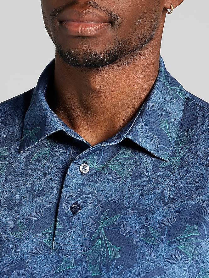 PGA Tour Regular Fit AirFlux Mesh Golf Polo