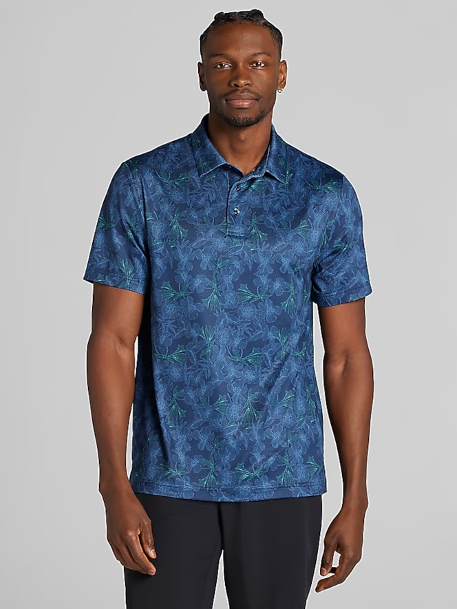 PGA Tour Regular Fit AirFlux Mesh Golf Polo