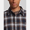 Weatherproof Vintage Regular Fit Waffle-Texture Flannel Button Up Shirt