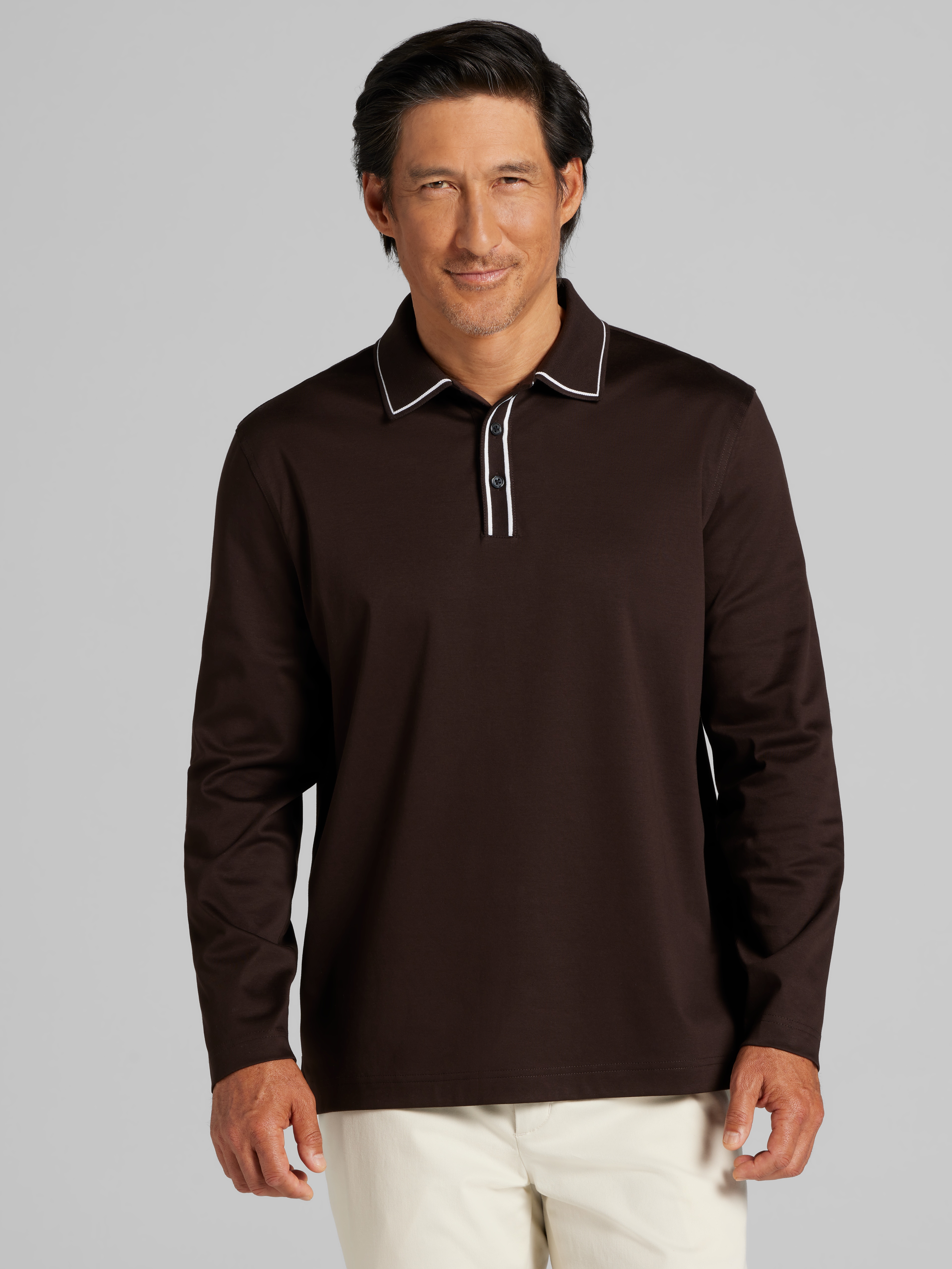 Modern Fit Interlock Tipped Polo