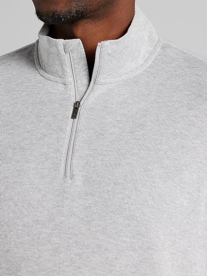 Joseph Abboud Modern Fit Quarter Zip Pullover