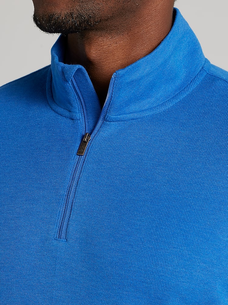 Joseph Abboud Quarter Zip Pullover, Deja Vu Blue Heather | Quarter