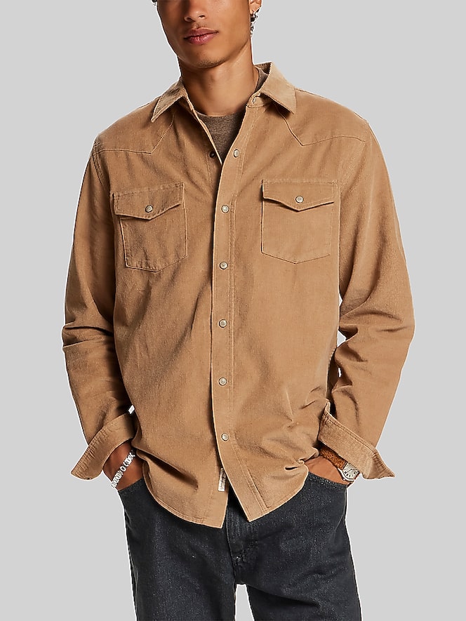 Weatherproof Vintage Regular Fit Western Corduroy Shirt