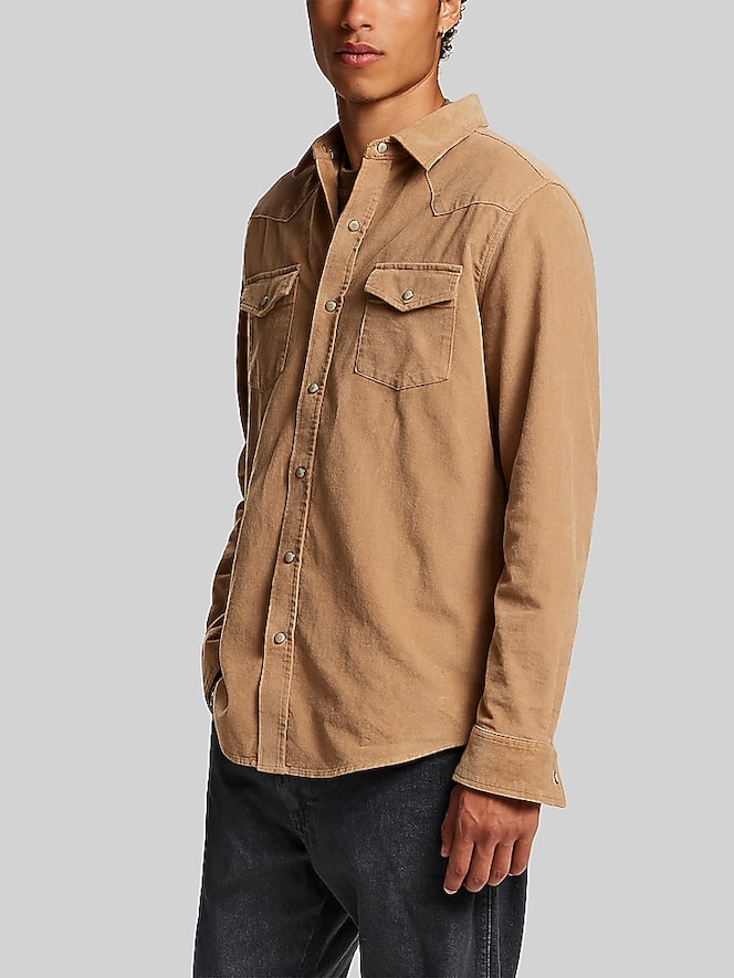 Weatherproof Vintage Regular Fit Western Corduroy Shirt