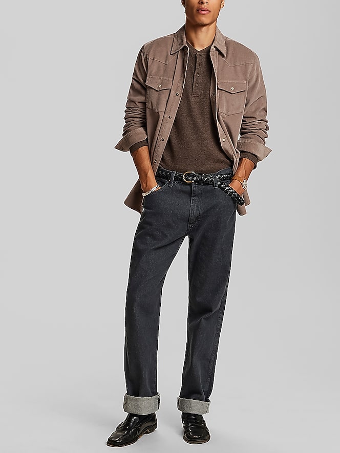Weatherproof Vintage Regular Fit Western Corduroy Shirt, Mountain Trail - Image 3 of 5