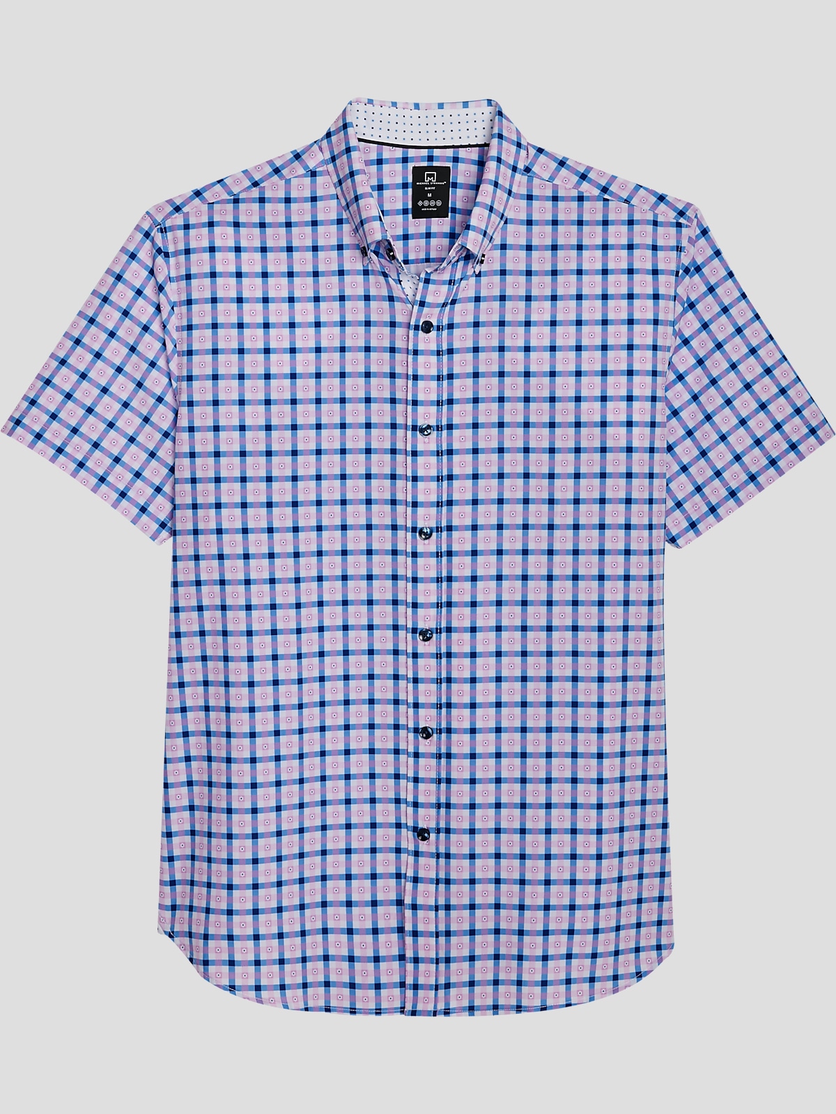 Michael Strahan 4 Way Stretch Short Sleeve Sport Shirt All Sale Men s Wearhouse