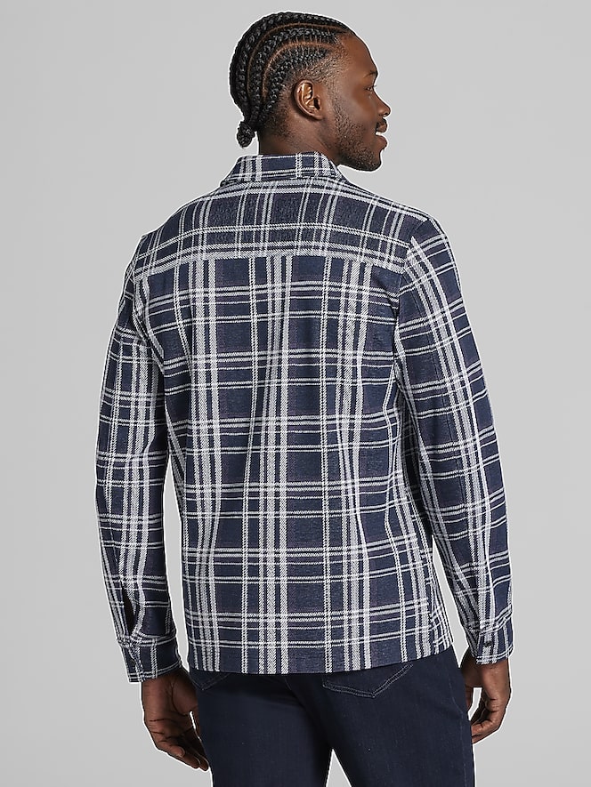 Joseph Abboud Modern Fit Plaid Button Up Shirt