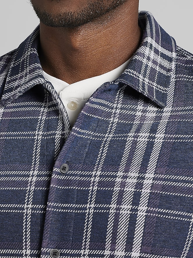 Joseph Abboud Modern Fit Plaid Button Up Shirt