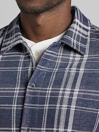 Modern Fit Performance 4-Way Stretch Button Up Shirt