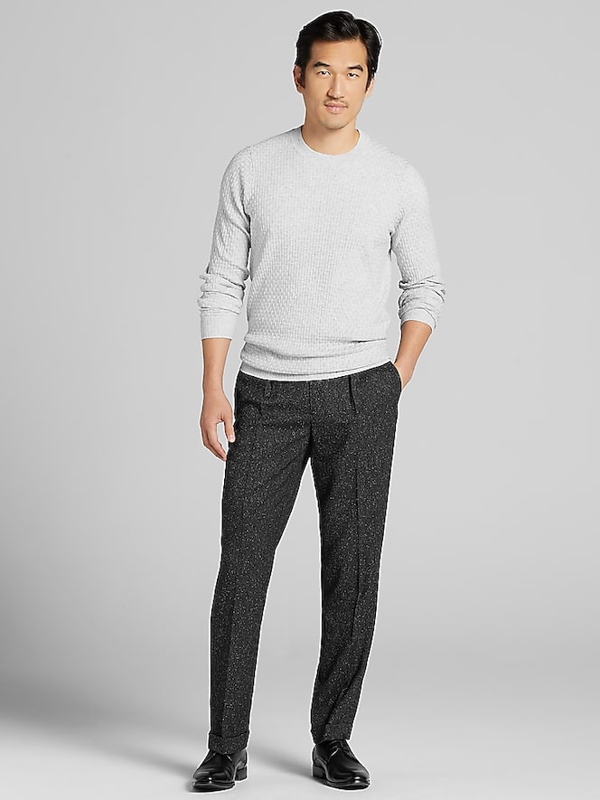 Awearness Kenneth Cole Basketweave Crewneck Sweater