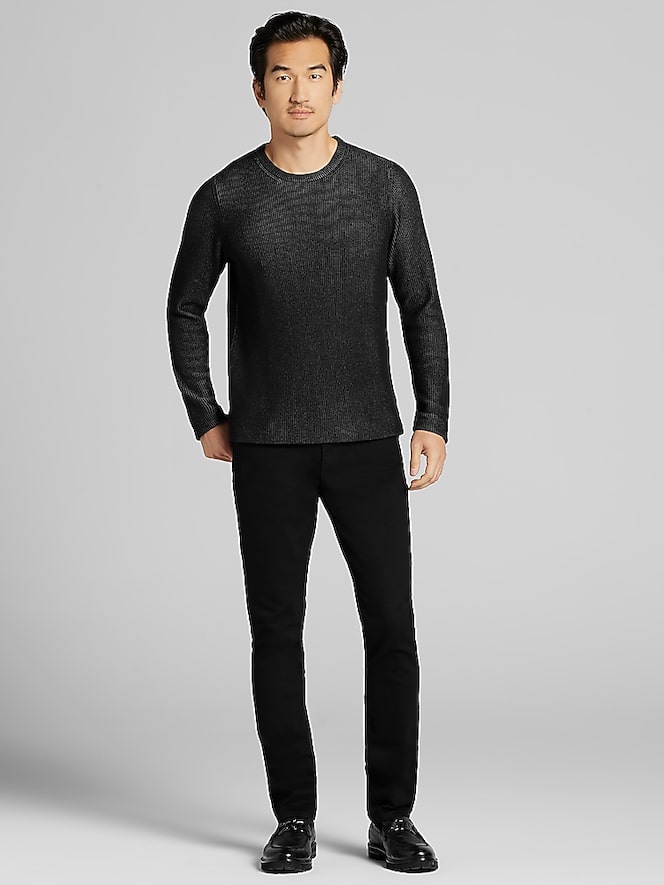 Awearness Kenneth Cole Ribbed Crewneck Sweater