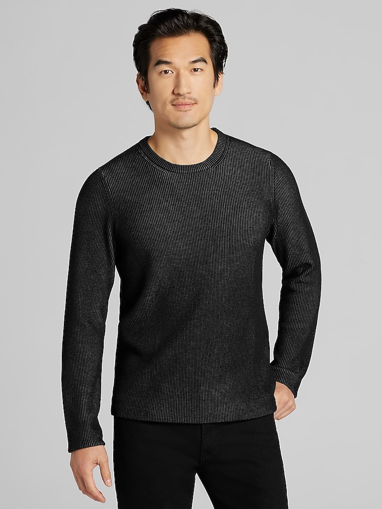 Awearness Kenneth Cole Slim Fit Ribbed Crew Neck