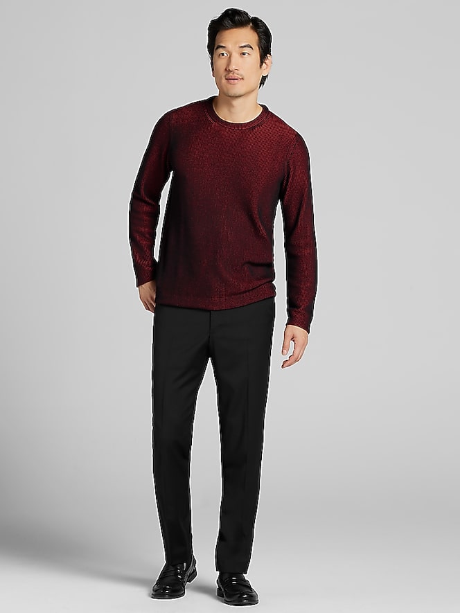 Awearness Kenneth Cole Ribbed Crewneck Sweater