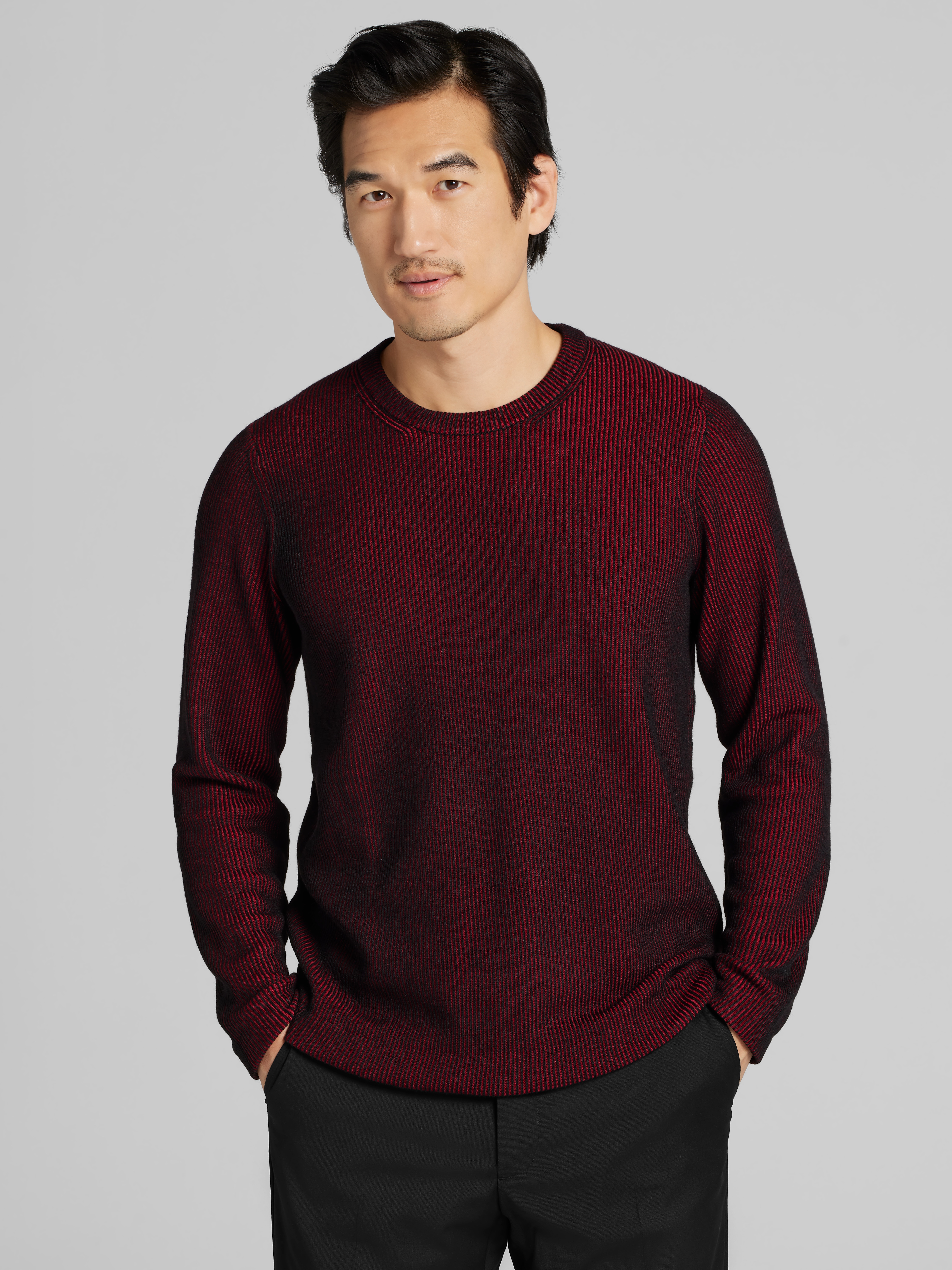christmas dress sweater men KingSize Men's Big & Tall Holiday Crewneck Sweater