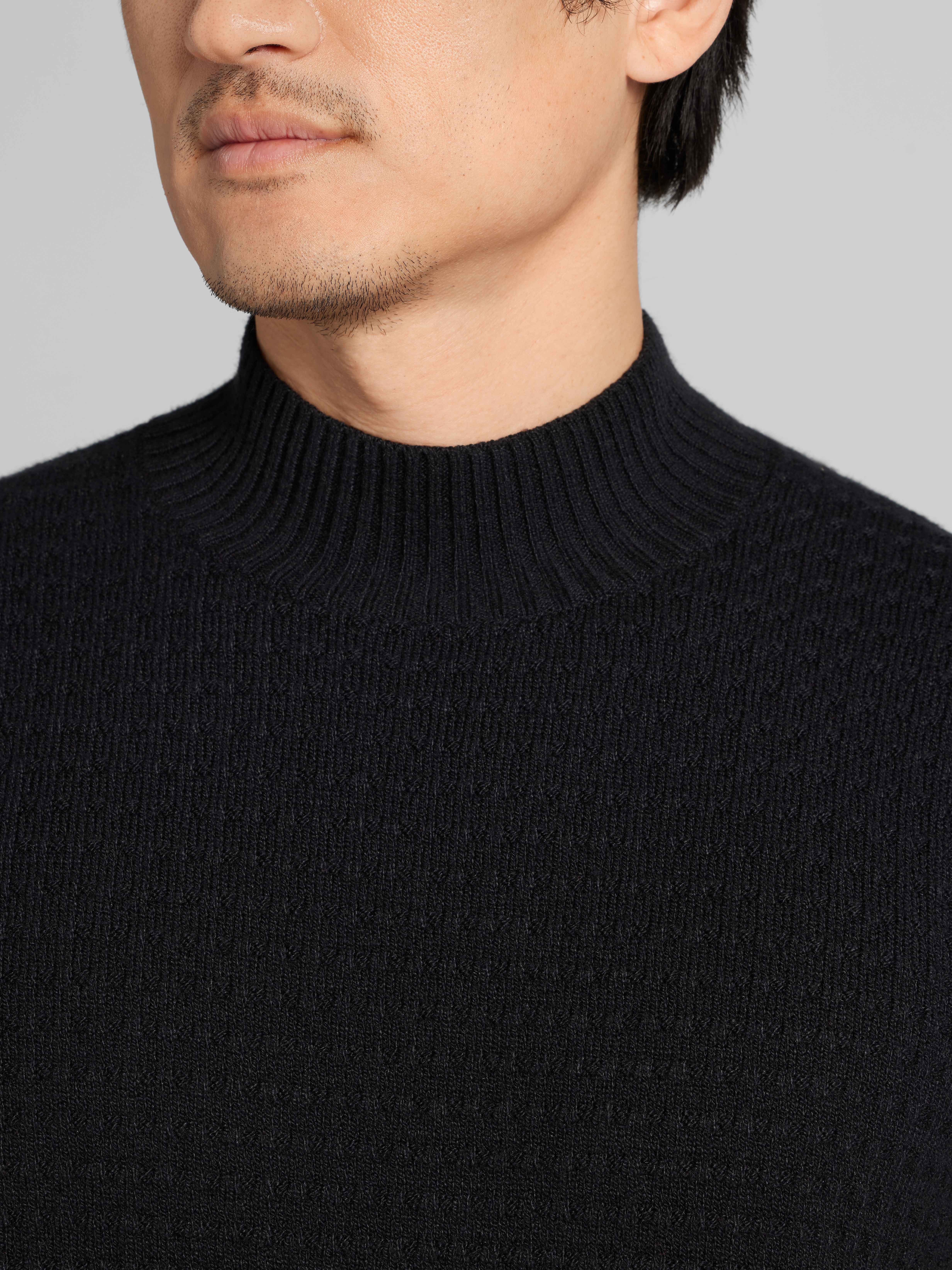 Chunky Knit Mock Neck Sweater